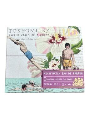 NEW Tokyo Milk Skinny Dip 116 Parfumerie Curiosite for Men RARE 2012 6 Vials